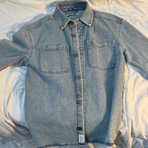 abercrombie kids Light Denim Blue Shirt Jacket